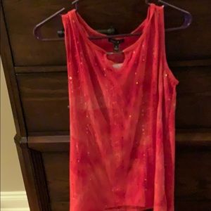 Sleeveless red Sami and Jo size small